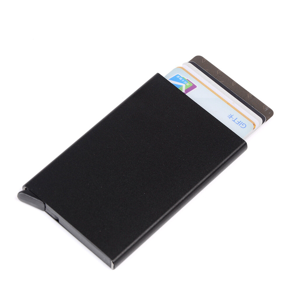 TW2717 Portable Anti Degaussing Business Card Holder Aluminum Alloy Name Card Case Business ID Credit Card Case Cover St