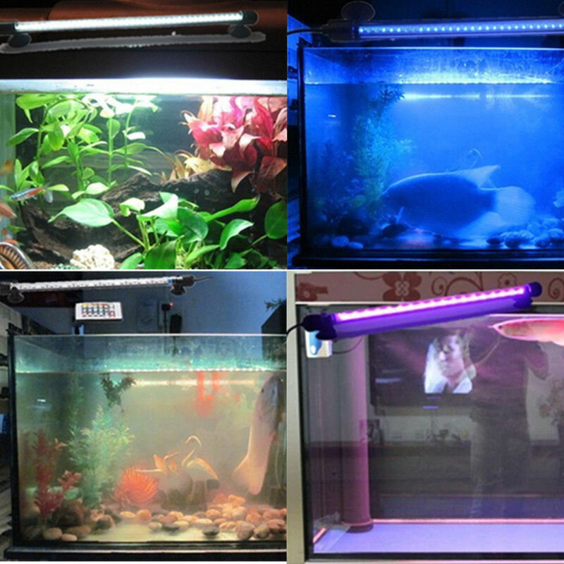 112CM 13.4W IP68 Waterproof 66PCS LED Aquarium LightRGB Remote LED Fish Tank Light Submersible