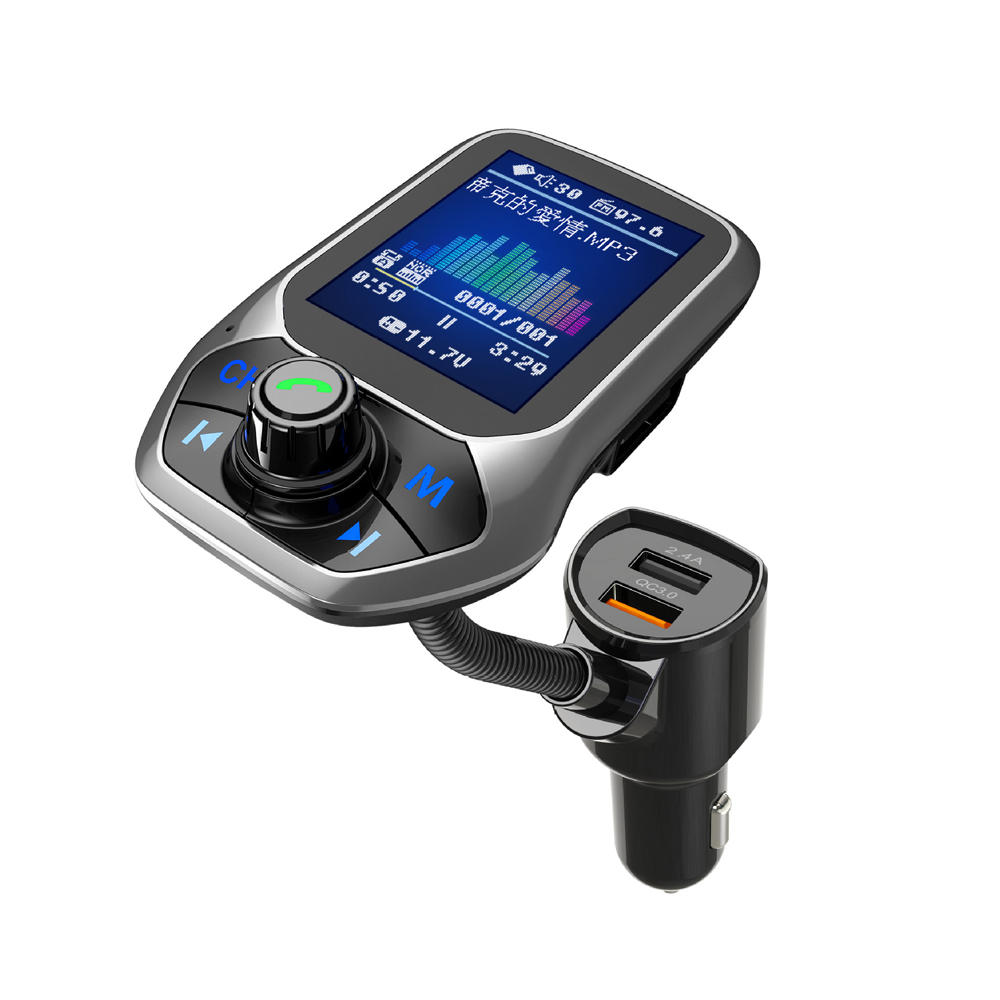 

Bakeey 2.4A QC3.0 LED Display Hand-free MP3 Player bluetooth FM Transmitter Fast Charging Car Charger For iPhone XS XR 1