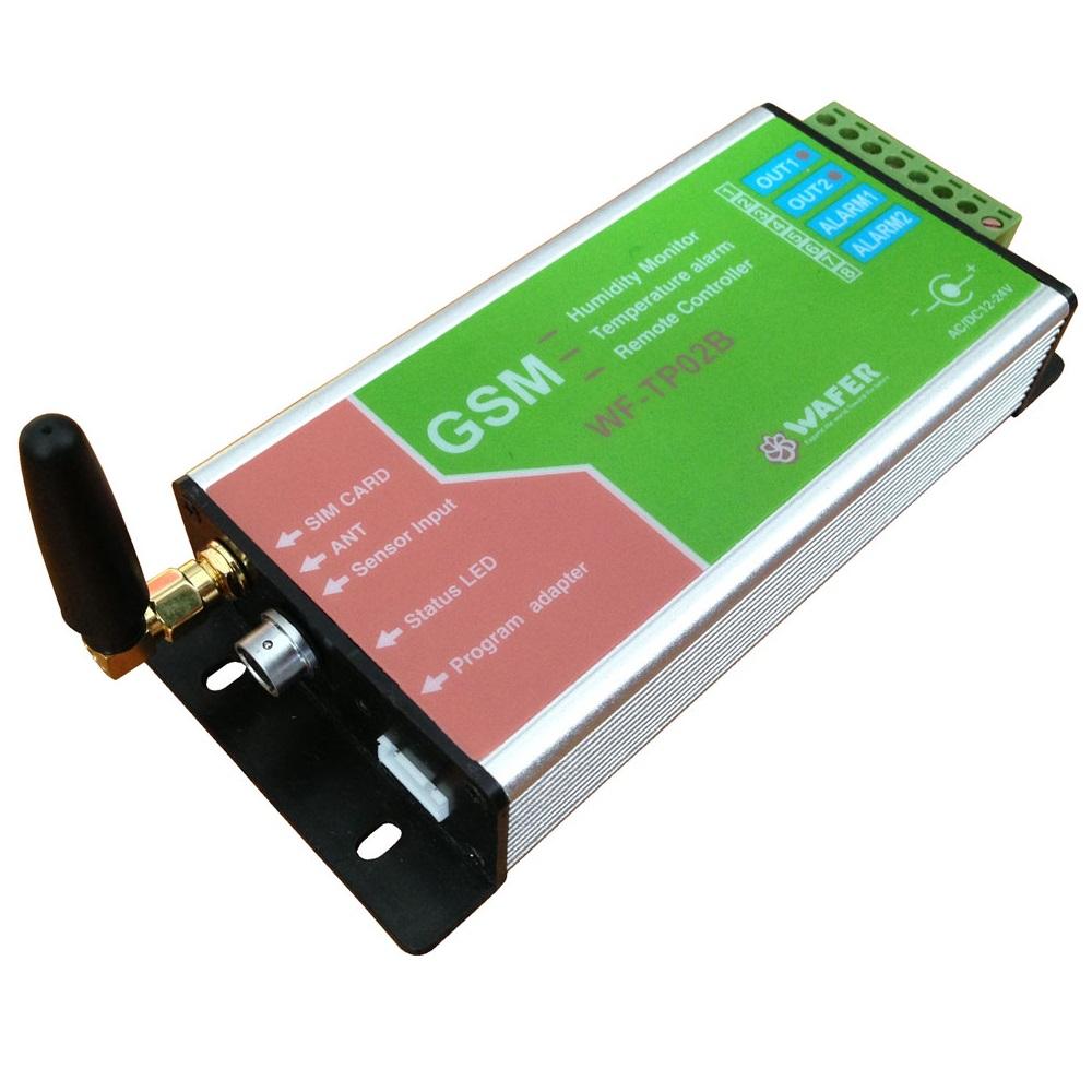 WF-TP02B GSM SMS-afstandsbediening GSM Temperatuuralarmbewaking met 3 meter lengte Waferproof Sensor