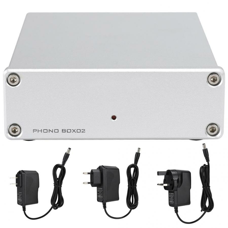 

FX-Audio Phono BOX02 LP Preamp Amplifier Pick-up Preamplifier for RCA Output Vinyl Turntable Record