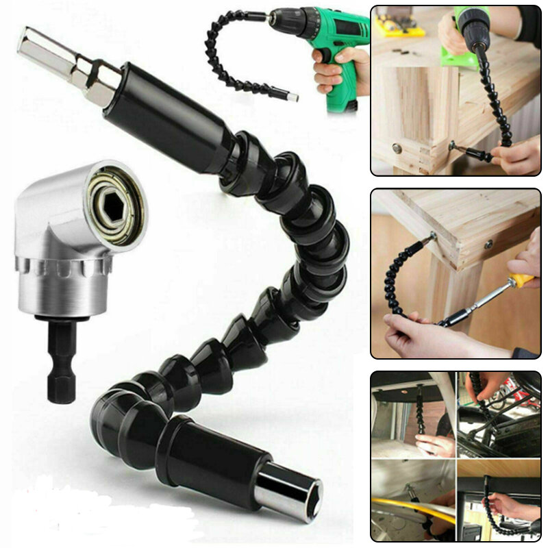 5Pcs 105° Right Angle Drill Driver Extension Power Screwdriver Socket Adapter