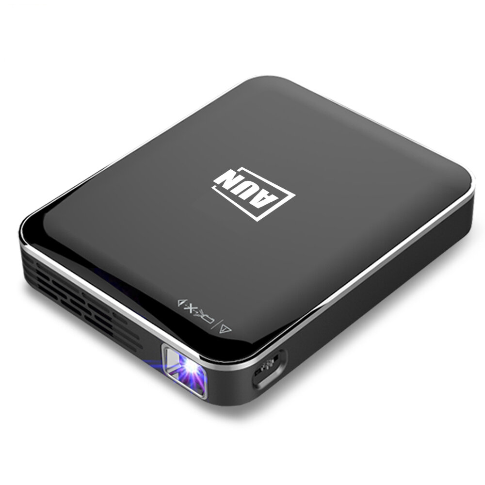 AUN X3 Mini Projector 1080P Supported Phone Screen Mirroring Home Cinema 3D beamer 3200mAH Battery Portable projector