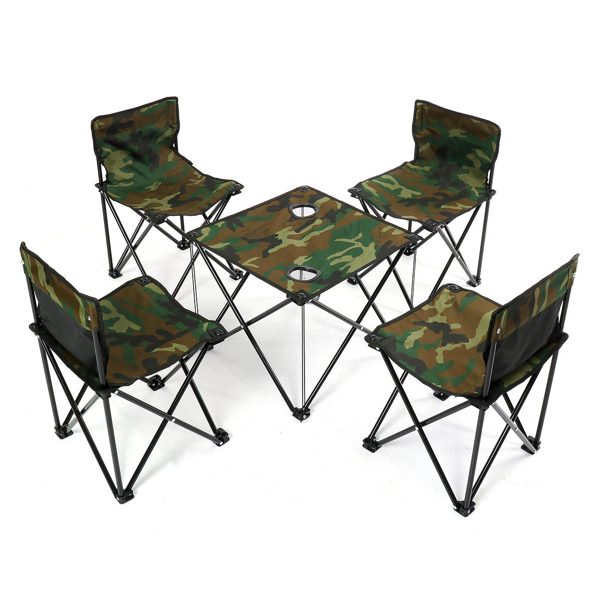 Hordozható összecsukható szék asztali asztali szett hordtáskával kempingezéshez, sporteseményekhez, strandhoz
