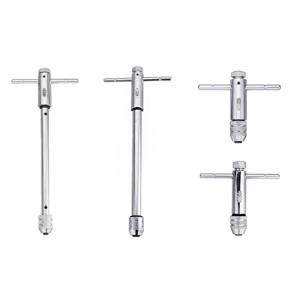 

Drillpro Adjustable T-handle Screw Tap Handle M3-M8 M5-M12 Standard and Extended Length Tap Wrench Hand Tapping Tool