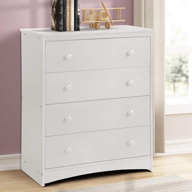 New White Bedroom Dresser With 4 Drawers Wood Chest 4 Drawer