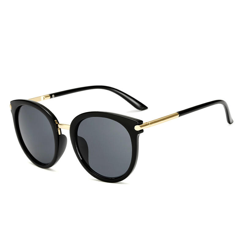 Woman Metal Frame Anti-UV Outdoor Glasses High Definition Sunglasses