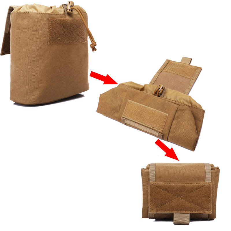 ZANLURE 1000D Nylon Waterproof Tactical Bag Multifunctional Folding Outdoor Hiking Travel Tool Bag Drawstring Storage Bag