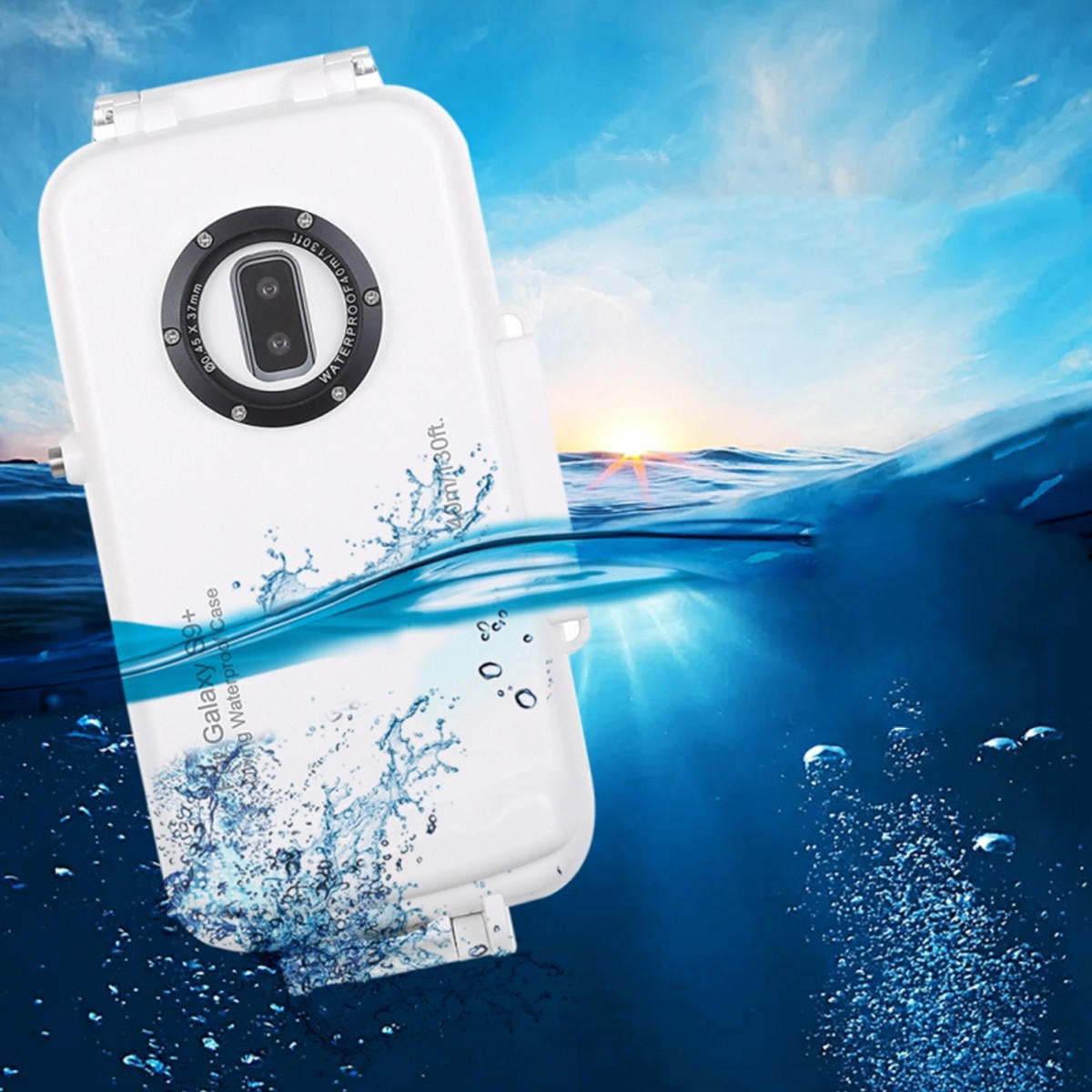 40m Waterproof Diving Shell Shockproof Full Cover Protective Case for Samsung Galaxy S9 S9+ / S9 Plu