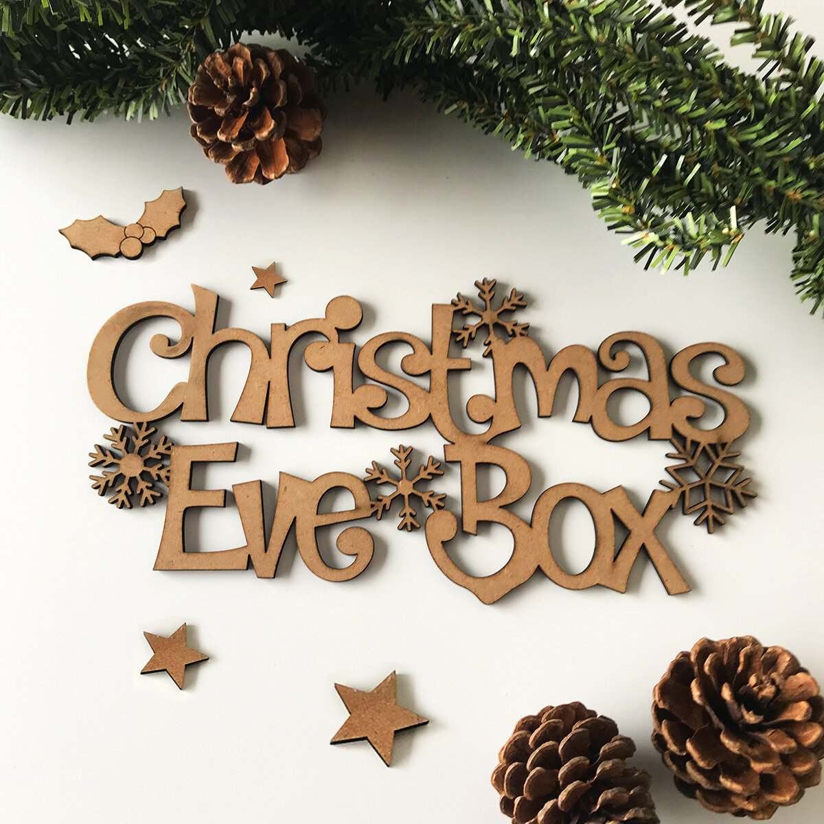 Personalised Laser Cut Engraved Wooden Topper Decorations Gifts Tag