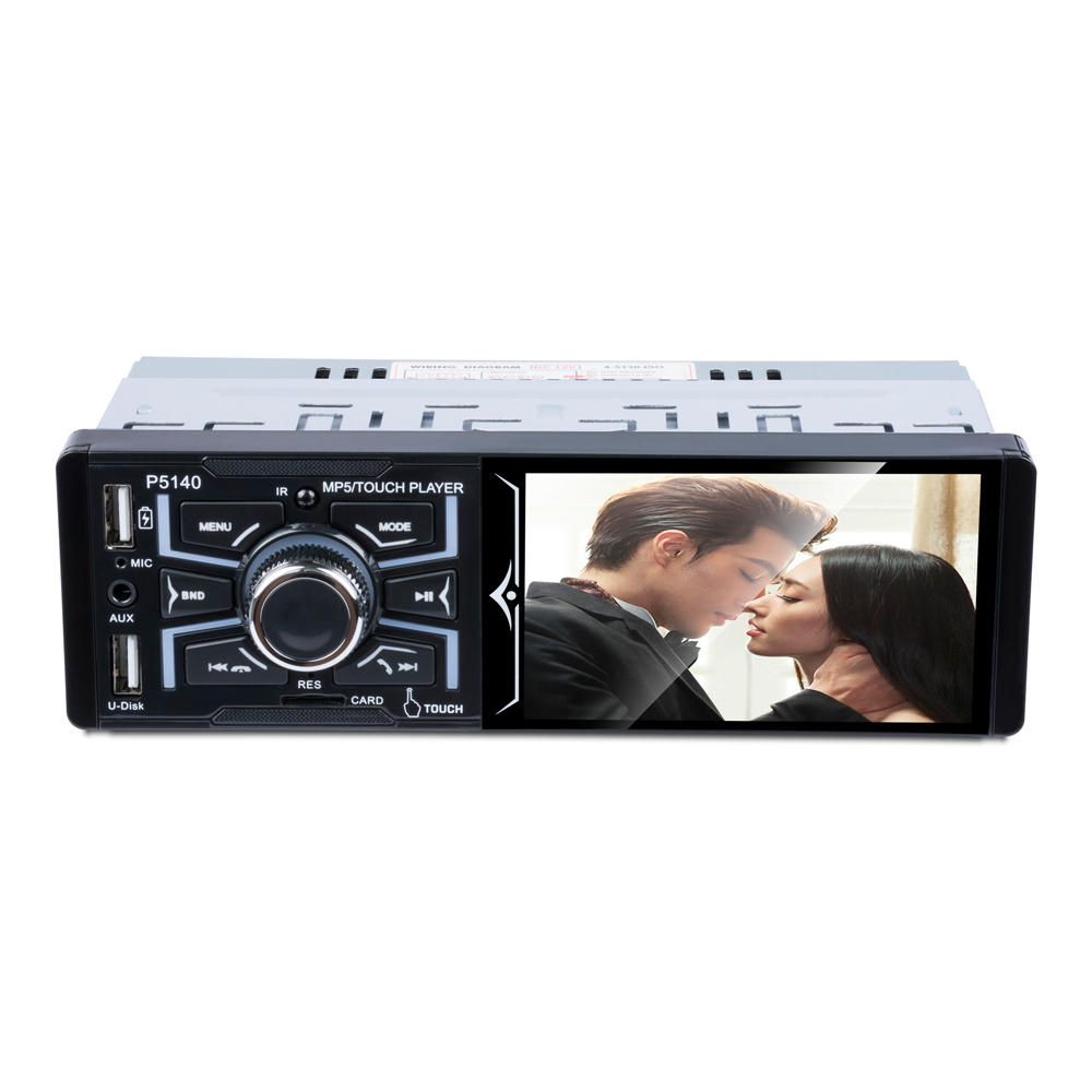 P5140 4.1 Inch Car MP5 Player Touch Screen FM AM RDS Radio bluetooth Steering Wheel Control Backup Camera