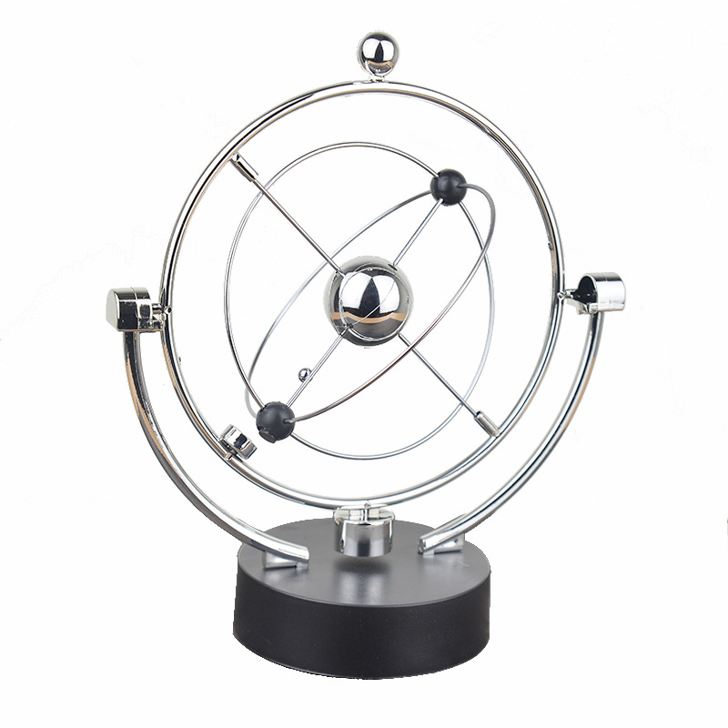 1 Pc Perpetual Motion Instrument Sferische Slinger Orbital Revolving Ornament Toy voor Home Office V