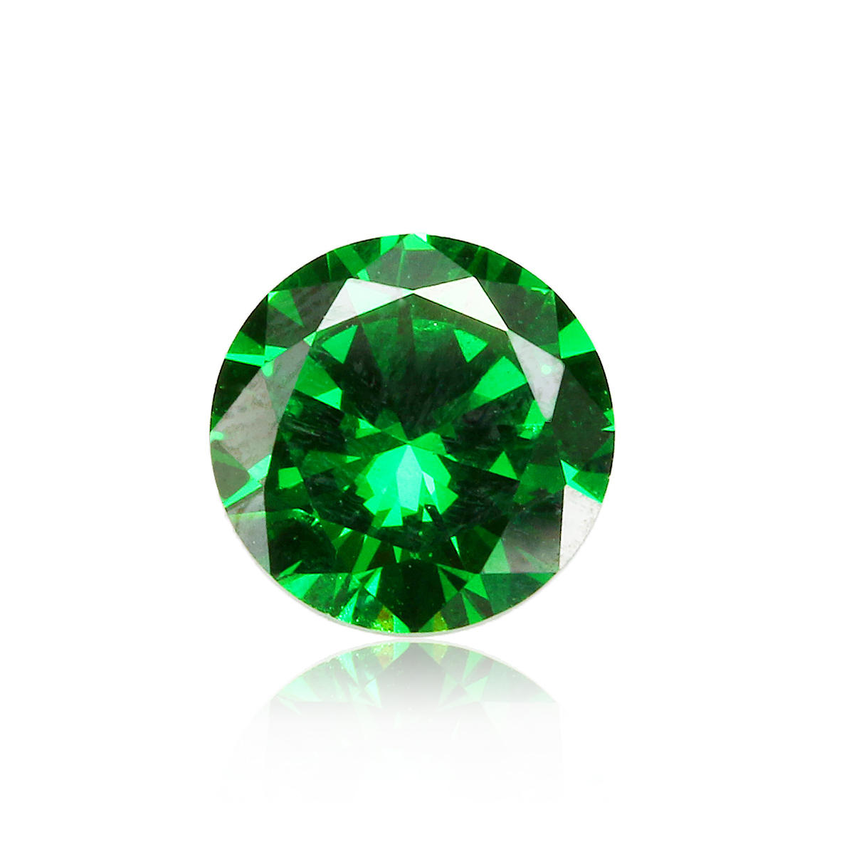 8 mm 3,15 ct natuurlijke gedolven groene smaragd ronde gesneden VVS losse edelsteen sieraden decorat