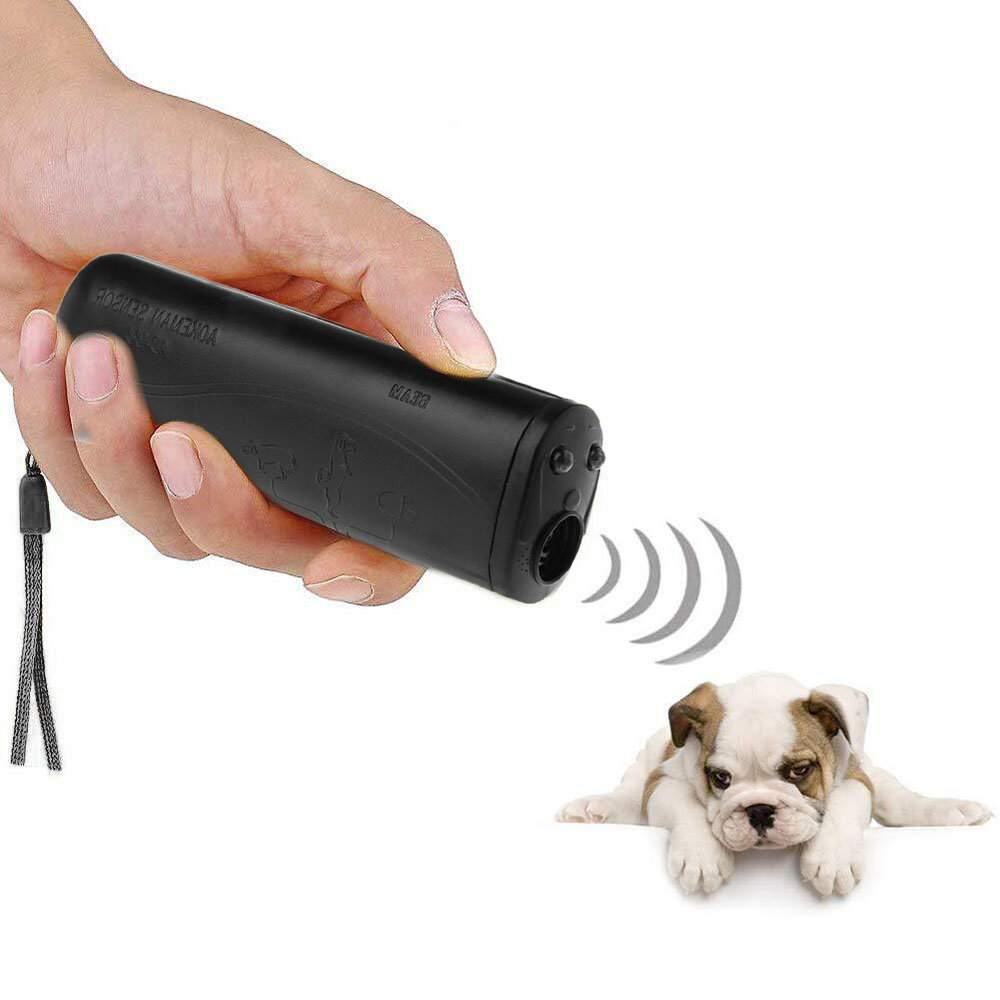 3 In 1 Anti Barking Stop Bark Ultrasonic Pet Dog Repeller Training Device Pet Trainer With LED