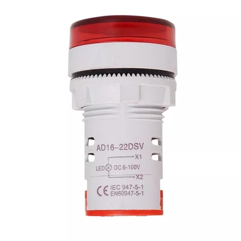 

3Pcs AC20-500V LED Large Display Voltage Meter Digital Gauge Volt Indicator Signal Lamp Voltmeter Lights Tester-Red