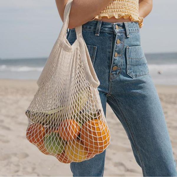 Fashion Shopping Beach Net Bag Tote tas