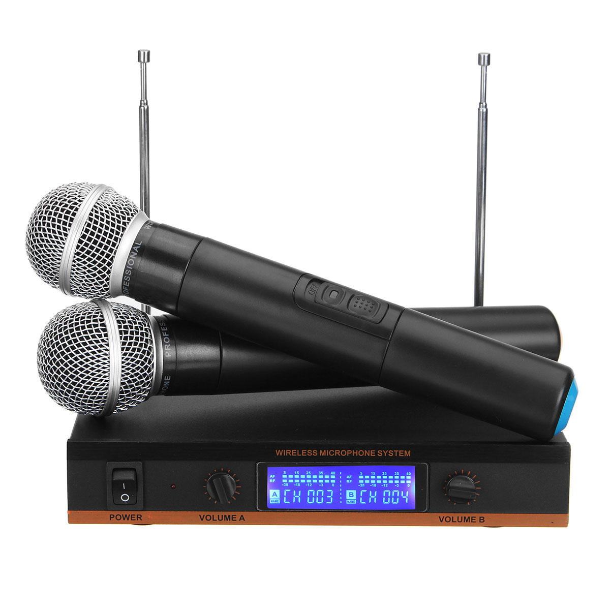 

UHF Multifunction Wireless Portable Handheld Microphone System for Karaoke KTV Speech Meeting Stage DJ