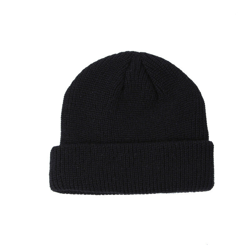 Unisex Solid Color Knitted Wool Hat Skull Caps Beanie hats