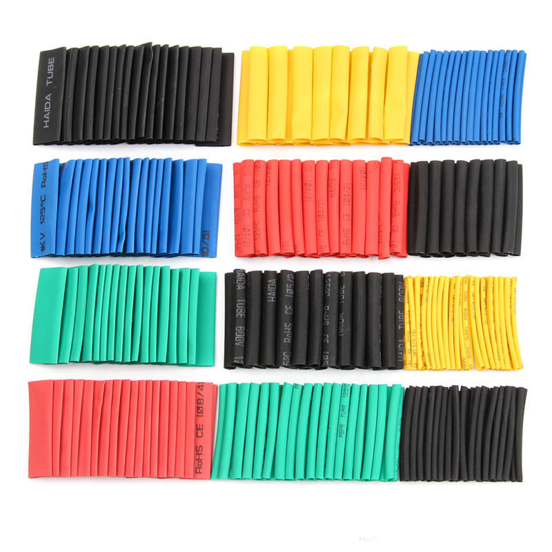 530Pcs Assorted Polyolefin Heat Shrink Tube Cable Sleeve Wrap Wire Set Insulated Shrinkable Tube
