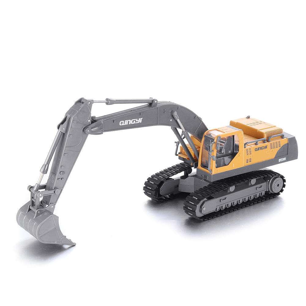 QY2301 2.4G 1/28 8CH RC Excavator Car Vehicle Models With Sound