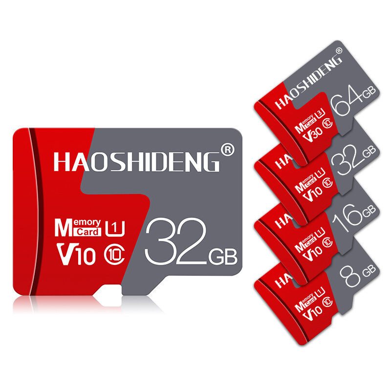 

Haoshideng 8GB 16GB 32GB 64GB 128GB Class 10 High Speed TF Memory Card with Card Adapter For Smart Phone Xiaomi Redmi No
