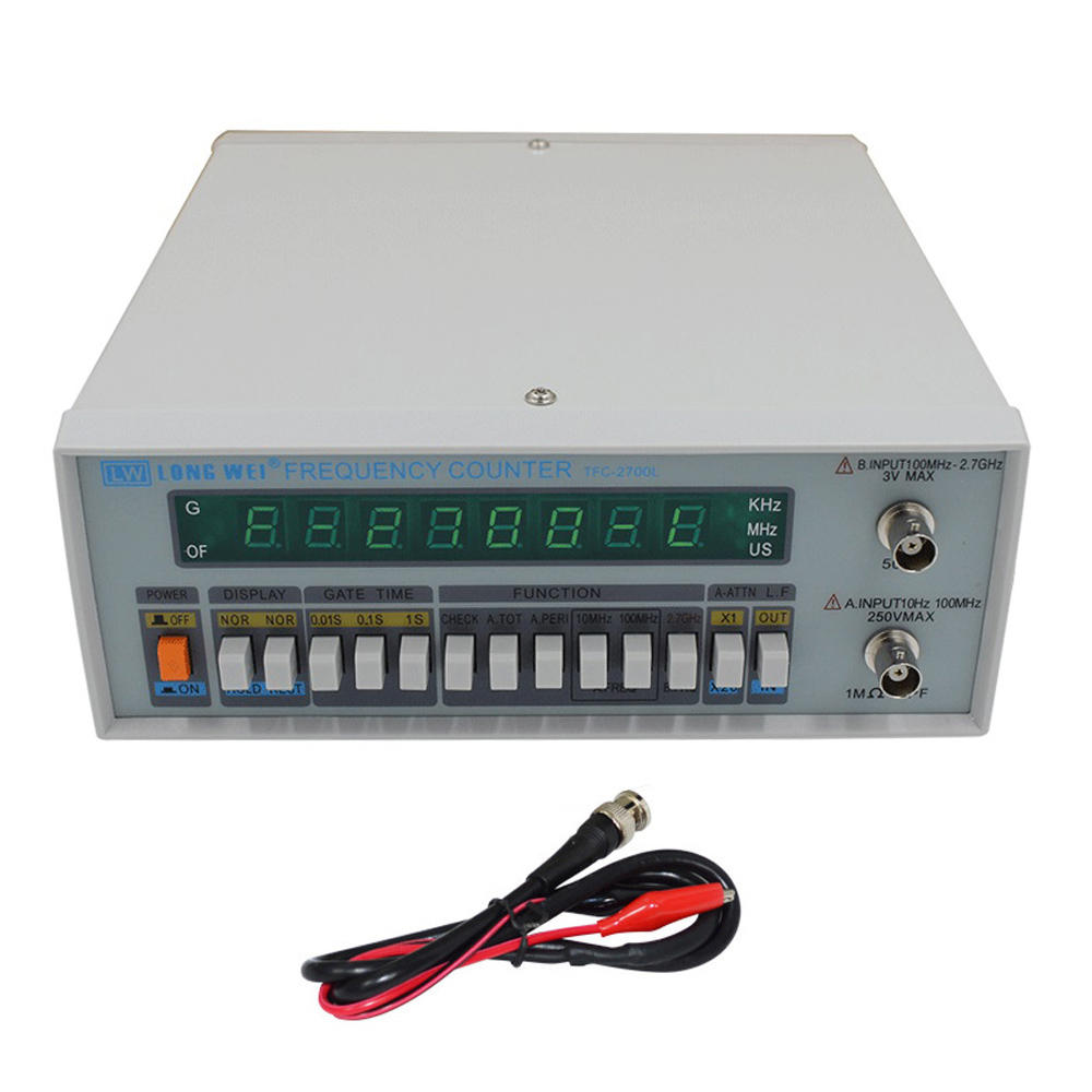 

TFC-2700L Multi-Functional High Precision Frequency Meter 8 LED Display Instrument 10HZ-2.7GHZ High Resolution Frequency
