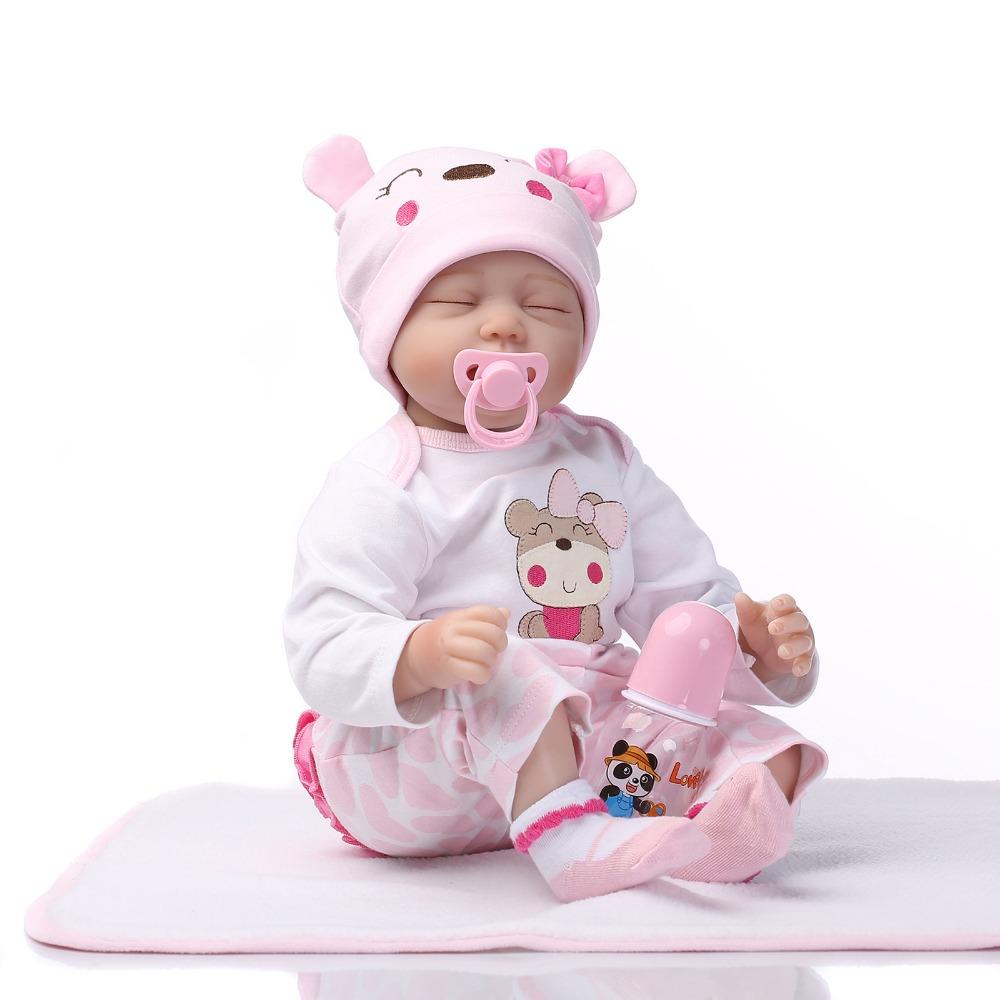 

NPK 16'' 40cm silicone vinyl reborn baby doll children playmate doll soft real touch toys for gift on Birthday and Xmas