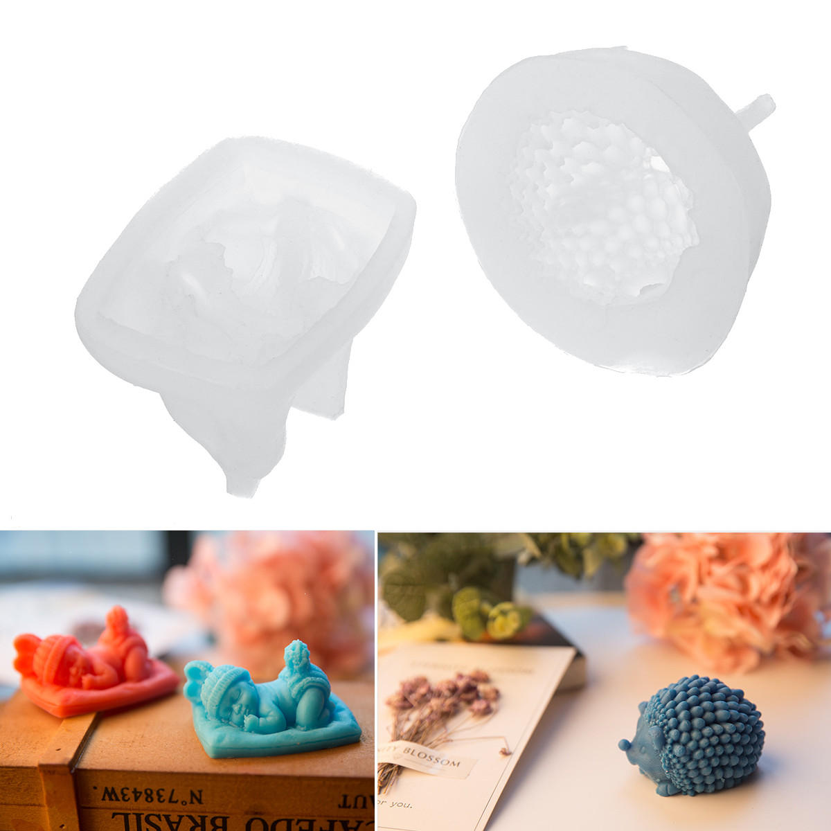3D Silicone Cake Mould Cupcake Soap Mold DIY Fondant Chocolate Bakeware Tool