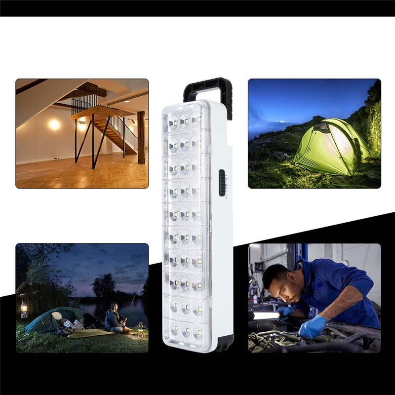 Luz de trabajo impermeable al aire libre de la UE 30LED, linterna de emergencia recargable mini lámpara de 60 LED