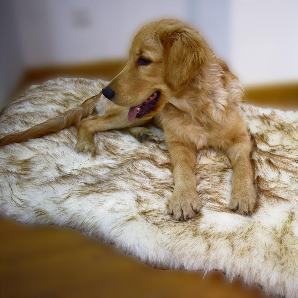 

Winter Pet Dog Bed Long Plush Soft Comfortable Fleece Pets Supplies Cushion Warm Sleeping Lounger Mat Puppy Kennel Pets
