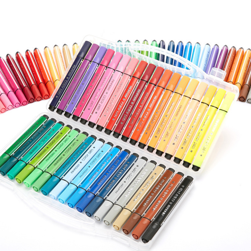 AIHAO 1996 12/18/24/36 Kleuren Aquarel Pennen Wasbare Art Marker Pen voor Kinderen Tekenen Schildere