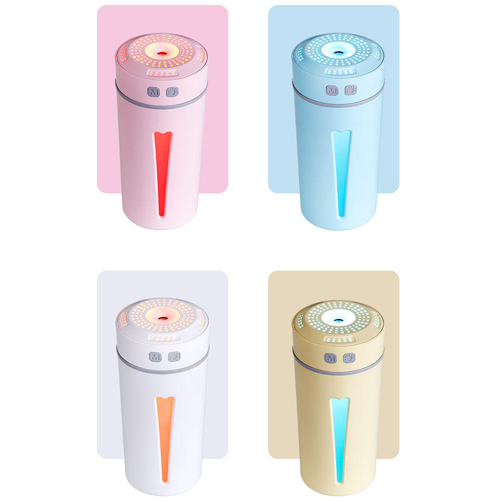 

Mini Desktop Car 260ml Happy Cup Humidifier Hydrating Sprayer Low Noise Aroma Diffuser