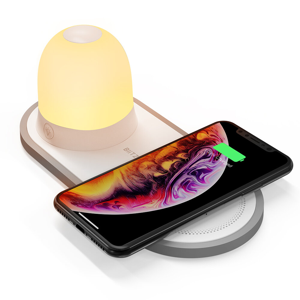 [QI Charge] BlitzWolf® BW-LT26 LED Night Light with 10W Qi Wireless Charger Type-C