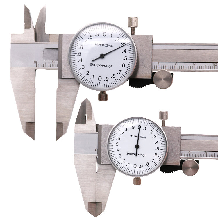 

Metric Gauge Measuring Tool Dial Caliper 0-150mm/0.02mm Shock-proof Stainless Steel Precision Vernier Caliper