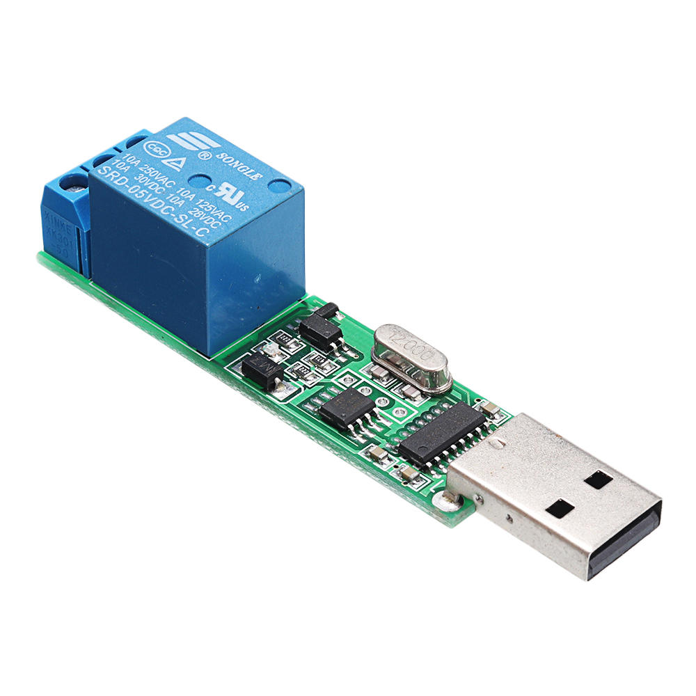 YYE-3 USB-bedieningsrelaismodule CH340 MCU PC-bedieningsschakelaar PLC Jog Zelfsluitende kaart