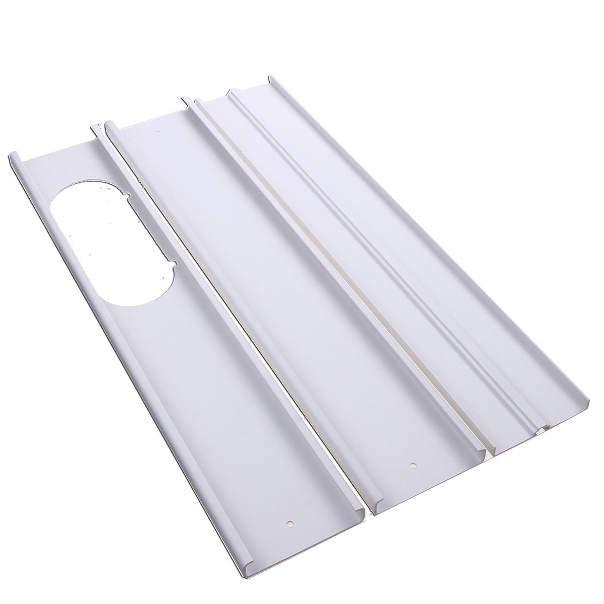 3Pcs 67.5-190cm Length Air Conditioner Wind Sheild Window Slide Kit Plate For Portable Air Conditioner