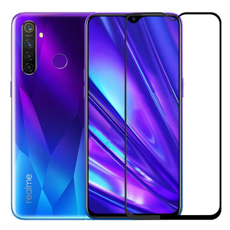 BAKEEY 9H Anti-explosion Full Coverage Full Gule Tempered Glass Screen Protector for Realme 5 Pro