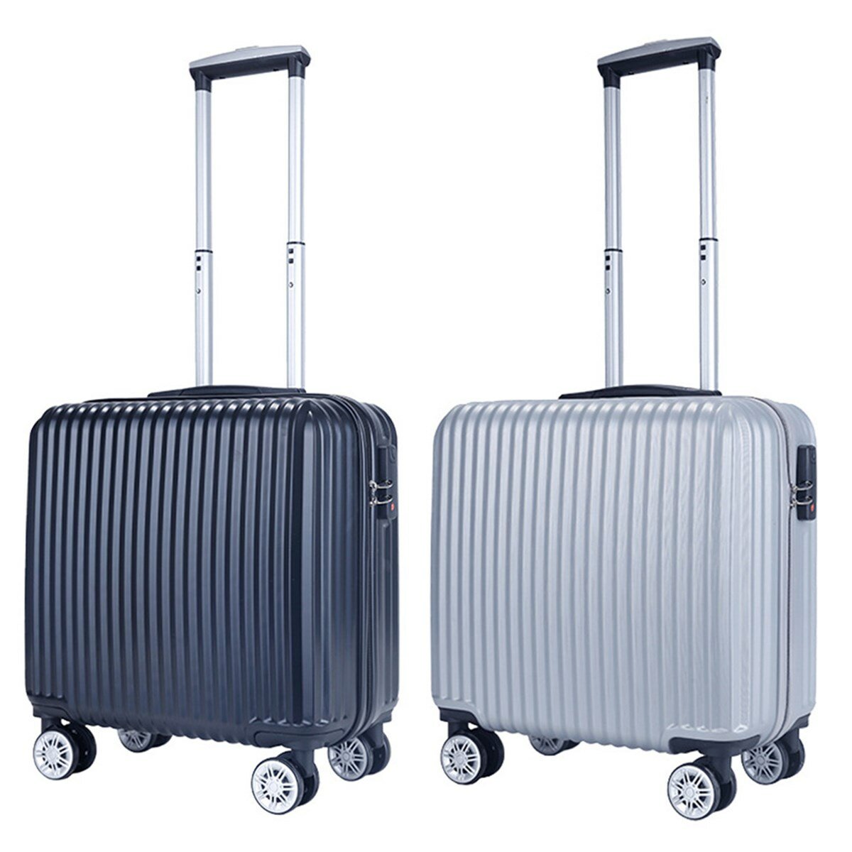 18inch Luggage Trolley Universal Mute Wheel Password Lock Travel Suitcase Fashion Aluminum Frame Trolley Box
