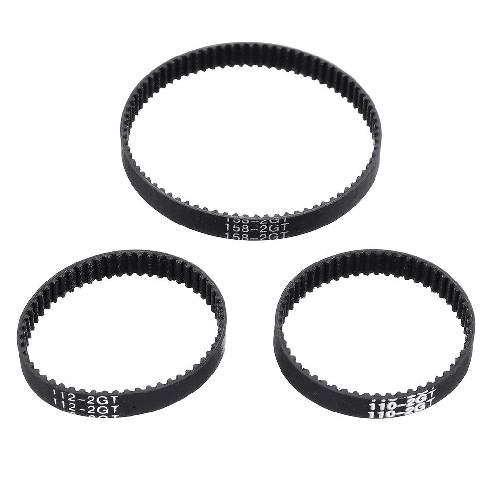 

TWO TREES® 6mm Width 110/112/158mm Length Closed Loop GT2 Rubber Timing Belt for 3D Printer