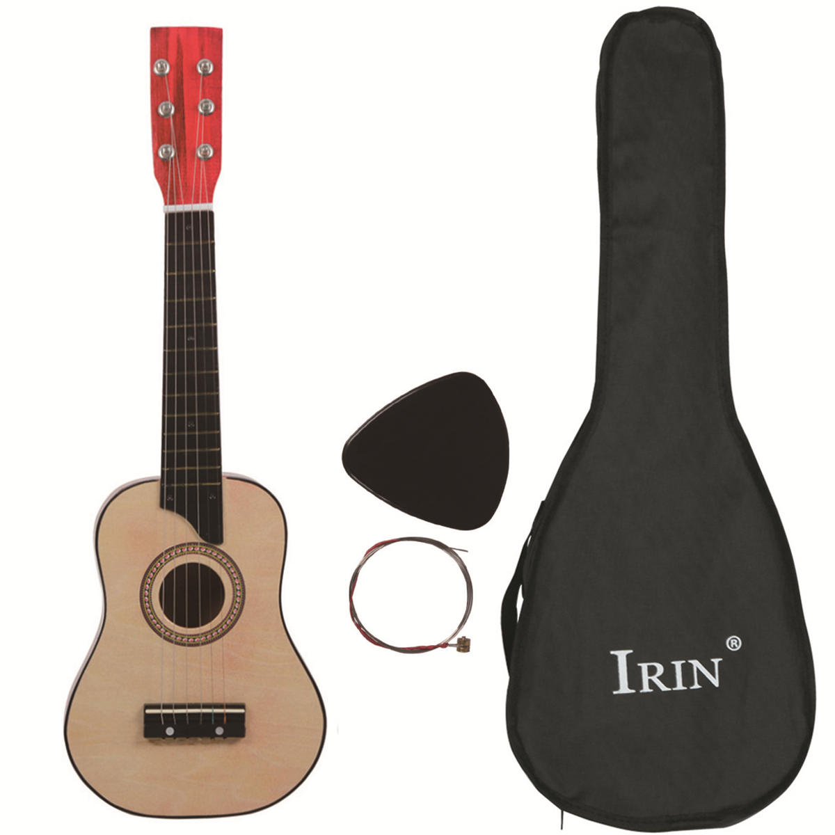 IRIN 25 Inch Basswood-gitaar met String / Pick / Bag voor muziekliefhebbers voor kinderen