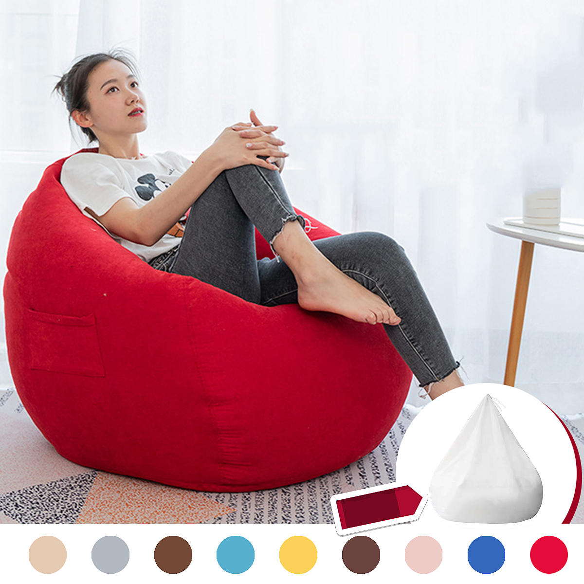 Bean Bag Chairs Couch Sofa Cover 