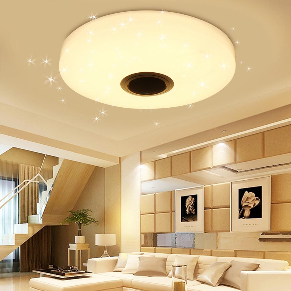 36W RGBW Starlight LED Ceiling Lamp Music Light bluetooth for Bedroom Home AC220V / AC110~240V