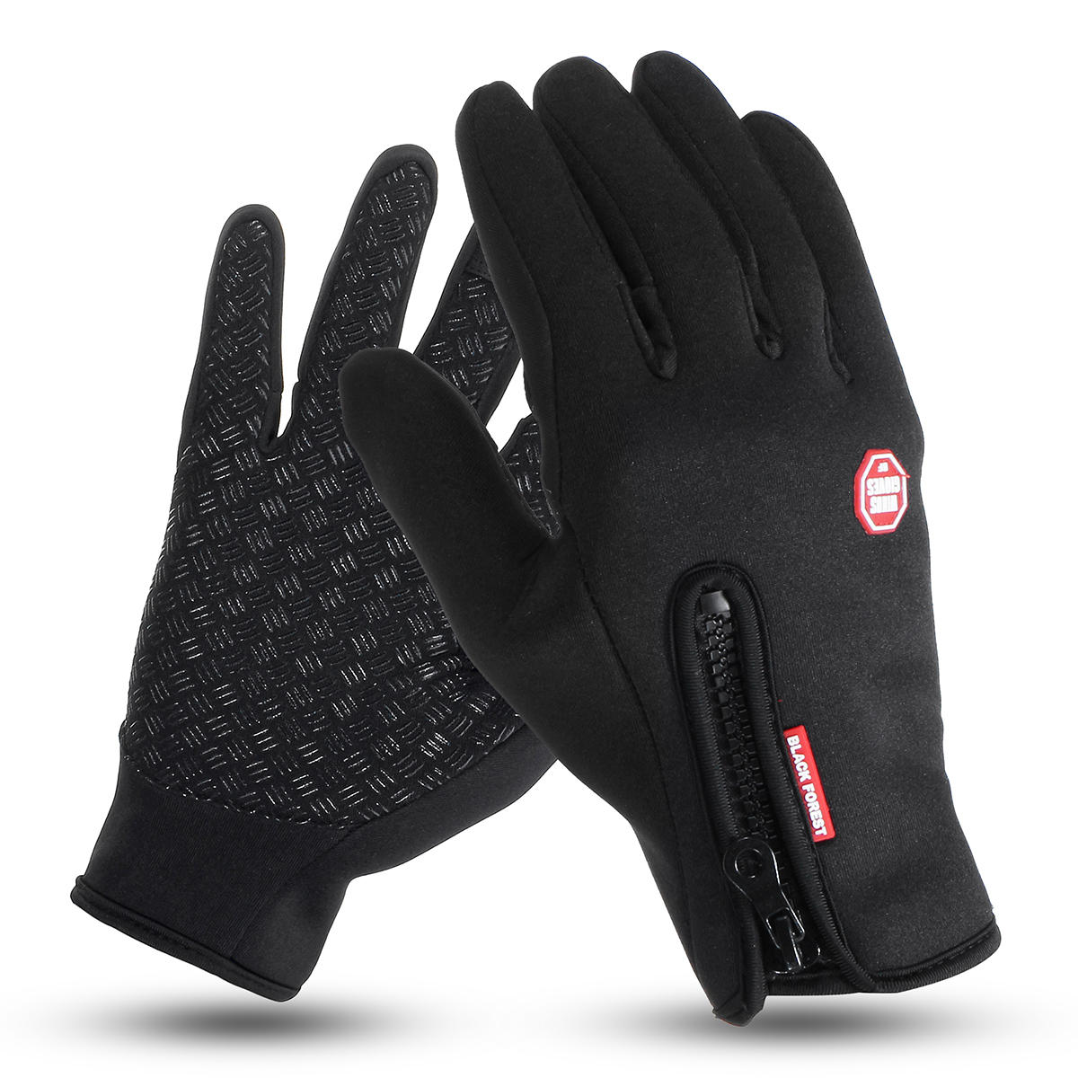 Men Women Full Finger Skiing Gloves Touch Screen Winter Warm Fleece Motorcycle Cycling Sports Windpr
