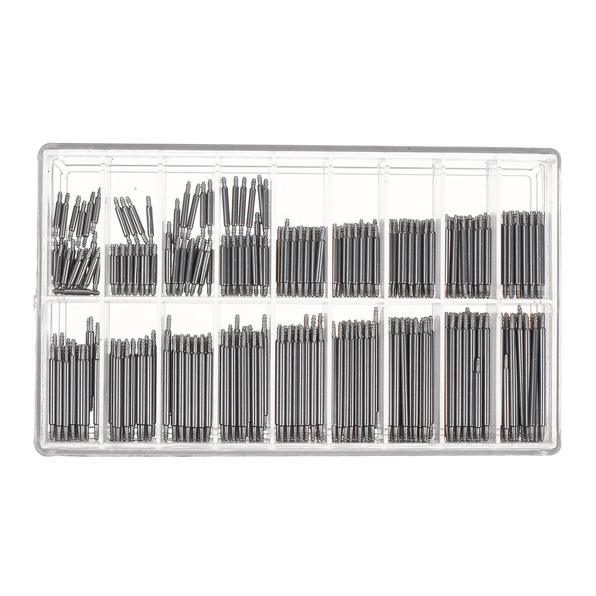 360Pcs Stainless Steel 8-25mm Watch Band Strap Spring Bars Link Pins Watch Repair Set
