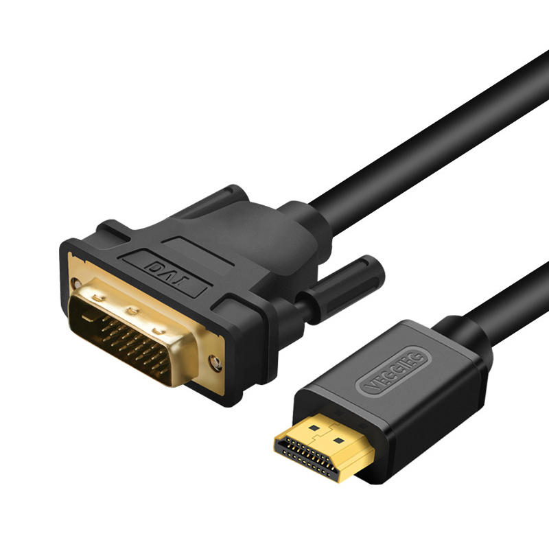 

HD to DVI DVI 24+1 pin Adapter Bi-directional DVI to HD Converter Cable 2M Gold Plated for HDTV Projector