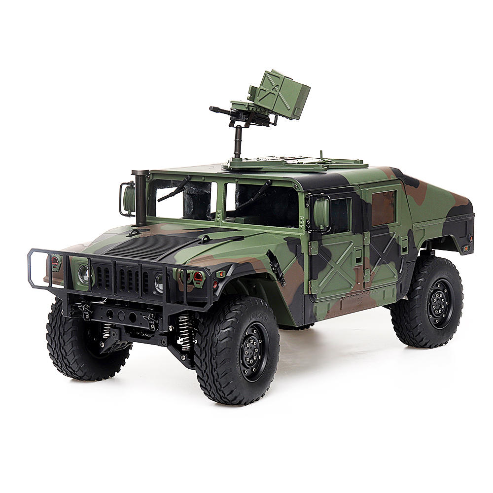 HG P408 قياسي 1/10 2.4G 4WD 16CH 30km / ساعة RC سيارة US4X4 العسكرية مركبة شاحنة دون البطارية شاحن