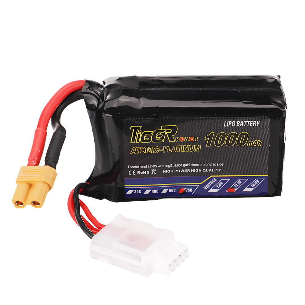 Tiger Power 11.1V 1000mAh 75C 3S XT30 Plug Lipo Battery for RC Model