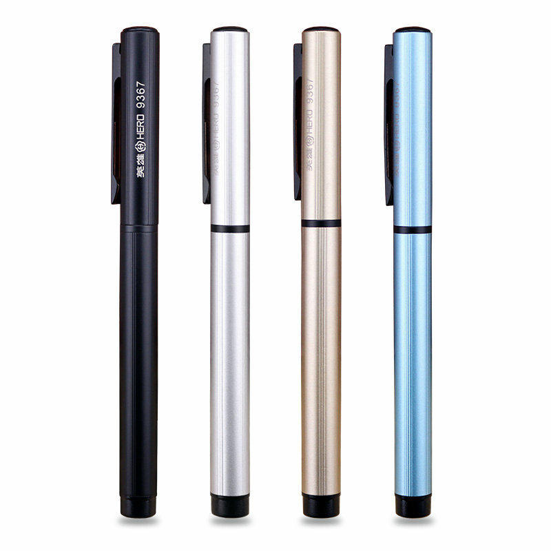 

Hero 9367 Fountain Pen 0.5mm F Nib Calligraphy Writing Signing Ink Pens Gifts for Students Friends Families