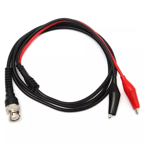 3 PCSDANIU BNC Male Plug Q9 To Dual Crocodile Clip Y Splice Oscilloscope Test Probe Cable Lead 120CM