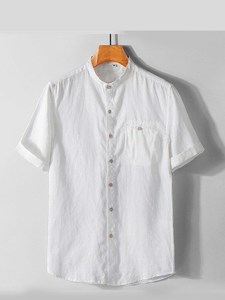 100% cotton short sleeve plain shirts Sale - Banggood.com sold out ...